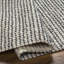 Rayures tissées à plat recyclées P.E.T. Tapis intérieur / extérieur gris foncé-710093915