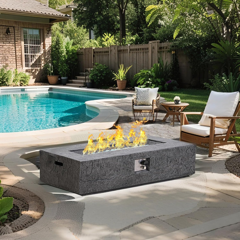 Outdoor Propane Fire Pit Table Set
