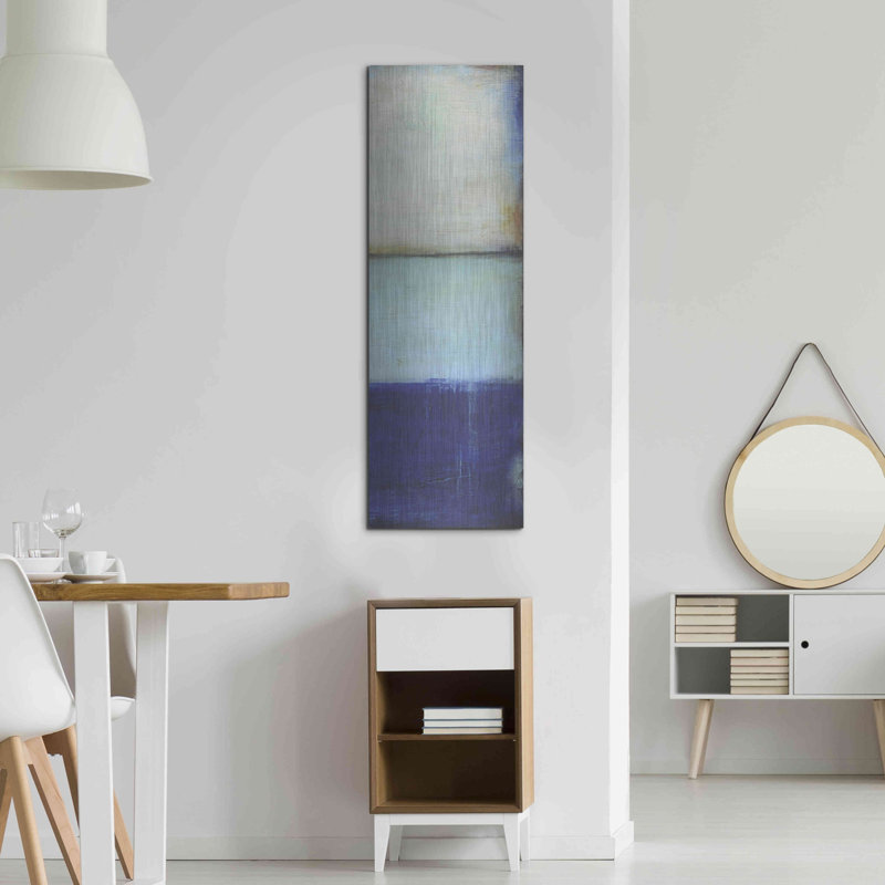 Ivy Bronx «Ocean 78 II» par Erin Ashley, art mural en métal, H 48 po x l 16 po