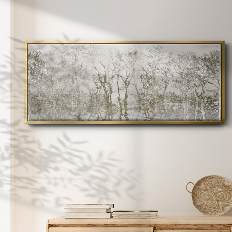 Shimmering Trees- Framed Canvas, 20" H x 50" W