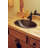 19" Oval Copper Drop In Bathroom Sink, Drain Included