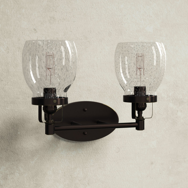 Belton Two Light Wall / Bath from Generation Lighting , Midnight Black, No
