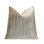 Housse de coussin en velours rayé