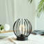 18.5cm Metal LED Battery Powered Table Lamp Indoor Outdoor Cordless Lantern Nightlight