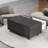Modern Black Coffee Table With Refrigeration System, Wireless Charging, Sound, Ports, Rectangular Glossy Smart Dual Refrigerator, Port, Luxury