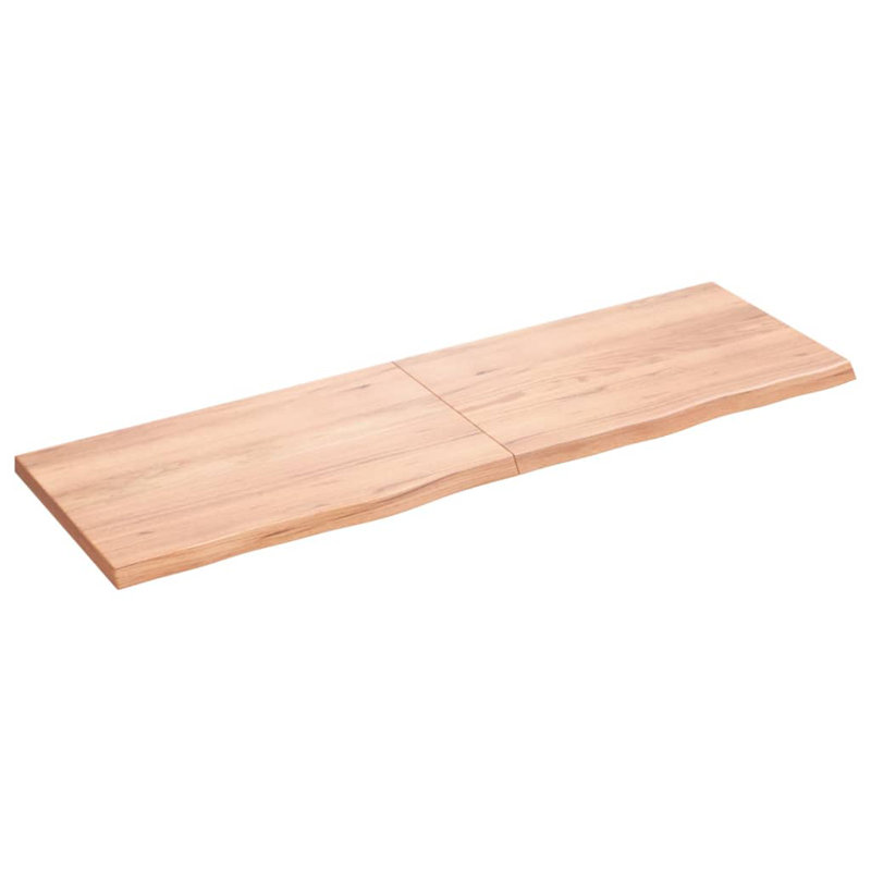 Ayushmaan 160cm Solid Wood Bathroom Vanity Top, Light Brown