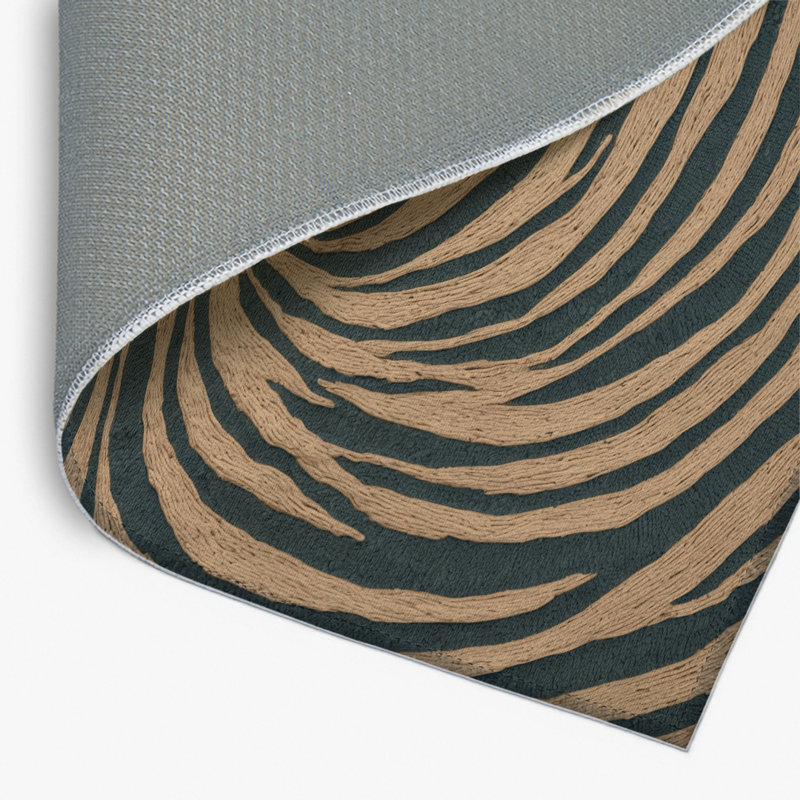 Tapis intérieur et extérieur gris Nature, Rectangulaire 2 pi x 3 pi