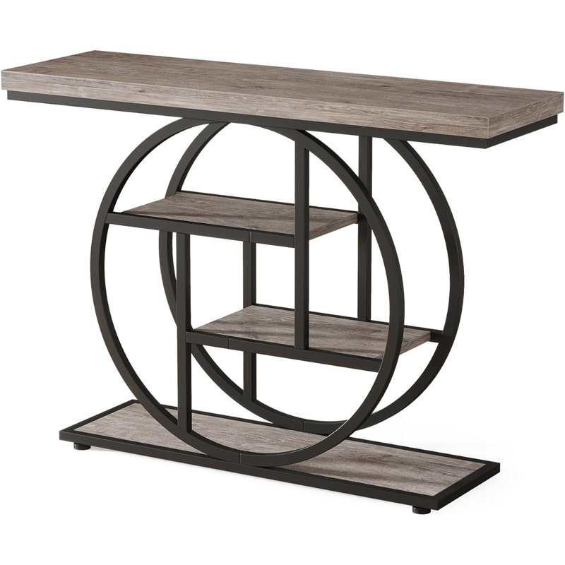 41.3" Industrial Console Table, Gray