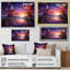 «Pink Moon Sunrise Space Landscape I», art mural abstrait-1055252328-1055252337