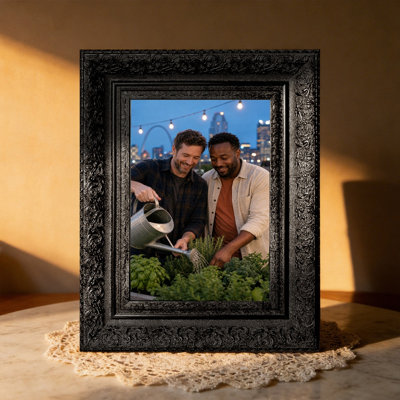 8" x 10" Black 1PC Traditional Picture Frame for Anniversary Gifts