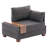 Nane Polyester & Cotton 39.37'' Reception Loveseat-1880669565