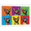 Chihuahua arc-en-ciel, impression sur toile tendue-19742771-74755401-74755402