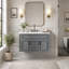 Meuble-lavabo mural 36 po avec lavabo et tiroirs en céramique, meuble-lavabo simple de style français avec charnières à fermeture douce-1884207386