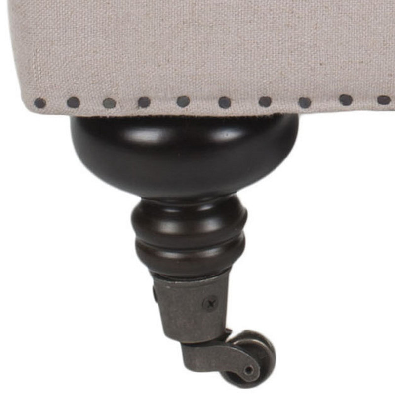 Carlton Upholstered Armchair, Taupe Cotton