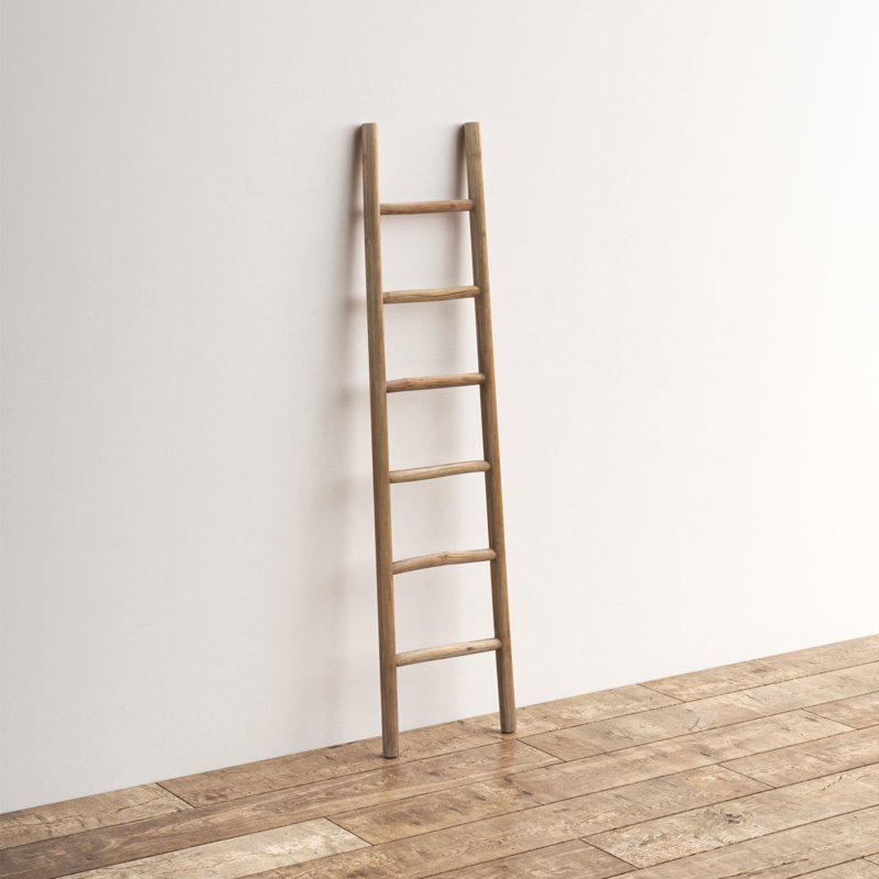 Échelle de couverture en bois 74,4 po de hauteur