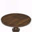 Round Pedestal End Table