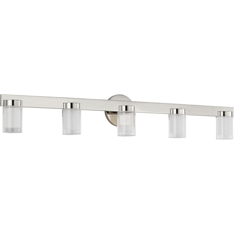 Esfera 5 - Light LED Bath Sconce, Polished Nickel