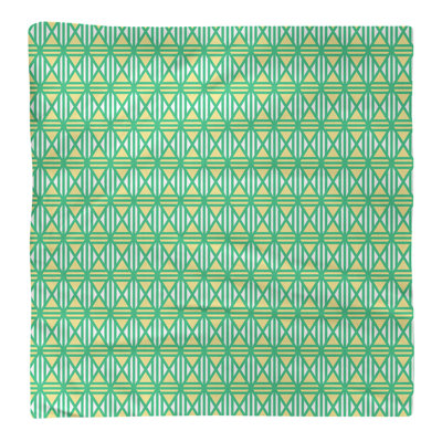Serviette en coton à losanges doublés