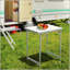 Table de camping pliante réglable en hauteur, table portable légère avec poignée de transport, table de camping pliante pour l'extérieur