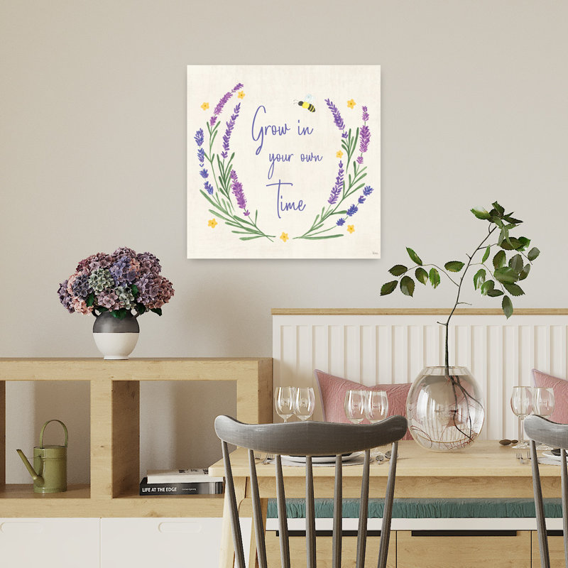 Art de fleur de lavande, H 18 po x l 18 po