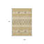 Tapis intérieur / extérieur lavable taupe et beige 9 pi x 12 pi Arpin
