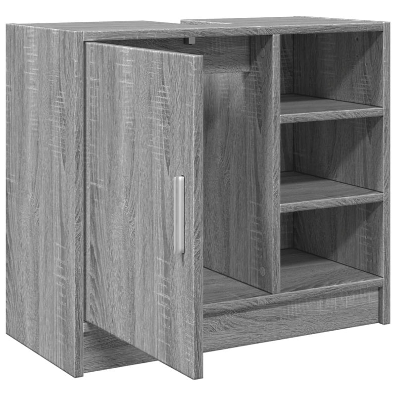Brayah Under Sink Cabinet, Grey/Sonoma