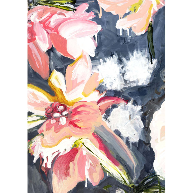«Flower Drip I» par Katie Ré Scheidt, H 37,5 po x l 24 po, Toile tendue