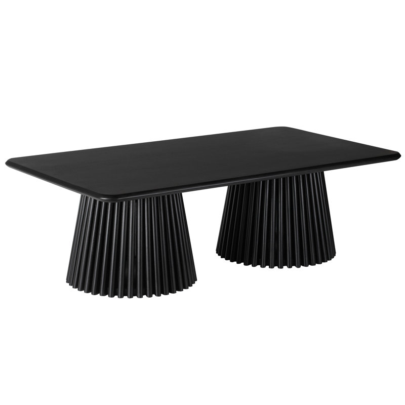 Table basse Roanne, Noir, noir, noir, noir