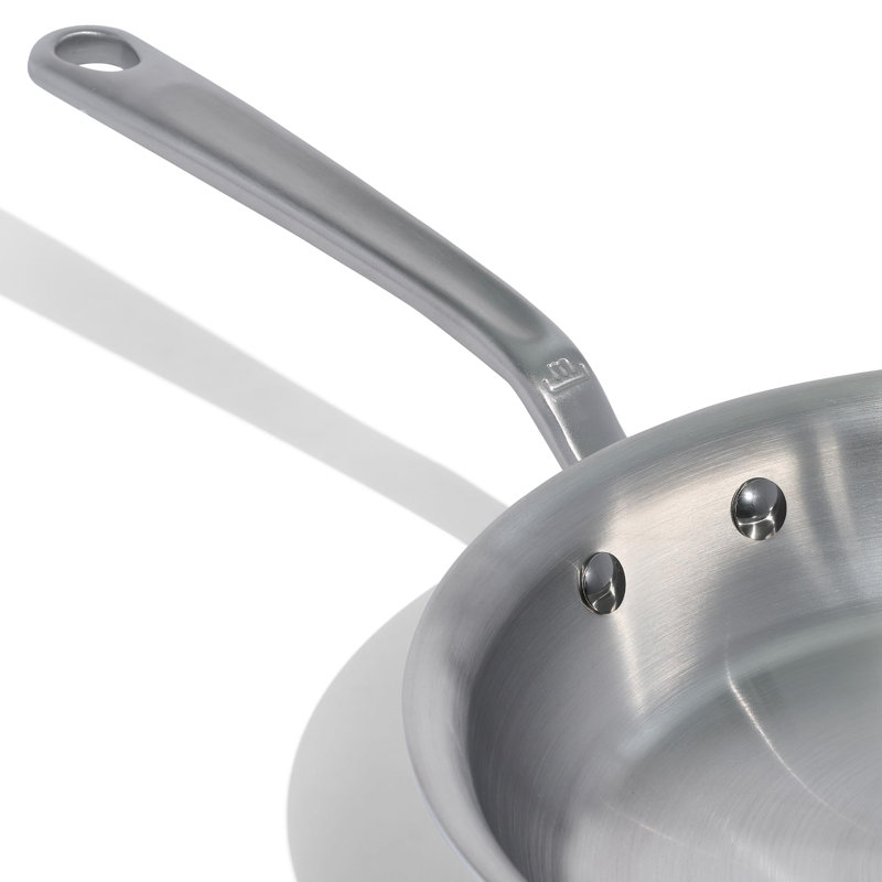 10-Inch Stainless Steel Professional Frying Pan with Stay Cool Handle