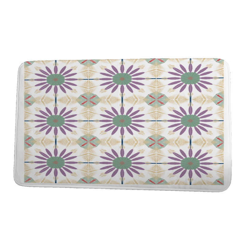 Tapis pour salle de bain lovern, l 34 po x L 21 po, Violet