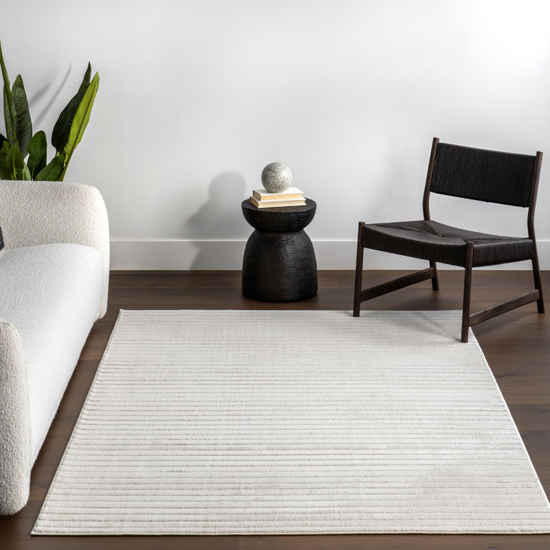  Amasha High-Low Striped Indoor/ Outdoor Area Rug, Rectangle 9' x 12'
