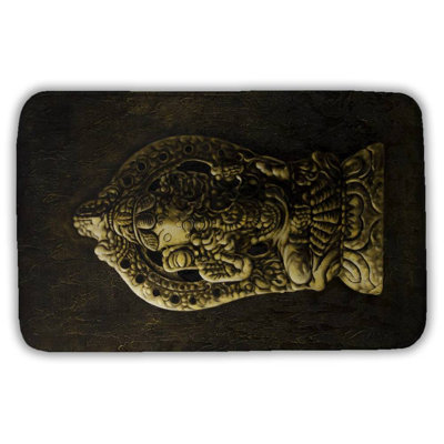 Lord ganesha Bath Mat with Non-Slip Backing - Quick Dry Memory Foam Bathroom Rug - Absorbent - Modern Plush Spa-Style - Machine Washable