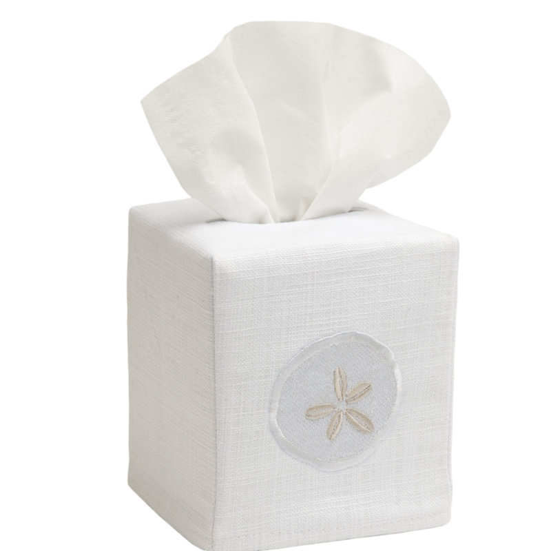 Roopville Tissue Box Cover, Cream