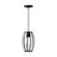 1 - Light Matte Black Chandelier Pendant