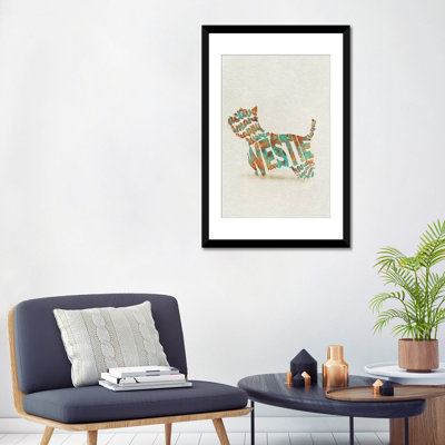West Highland White Terrier par Ayse Deniz Akerman - Estampe numérique sur toile tendue avec châssis