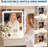Dressing Vanity Desk Set with with Lighted Mirror for Bedroom-1977394451