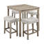 Ensemble de table de bar et de salle à manger de style industriel 5 pièces avec chaises, convient au salon, 4 chaises avec 1 table pour la salle à manger