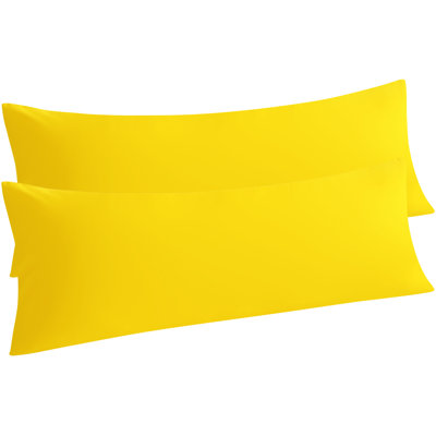 Taie d'oreiller corporelle en microfibre hypoallergénique 2 pièces