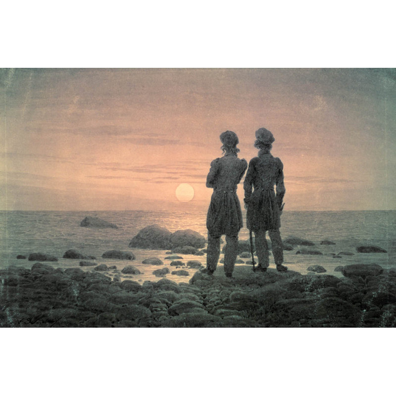 «Two Men by The Sea», affiche brillante, H 15,5 po x l 24 po