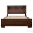Cappuccino Queen Bed With Bookcase Headboard
