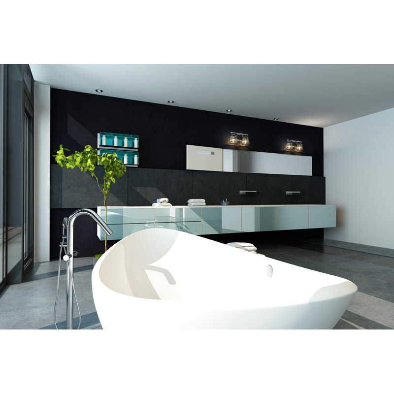 Éclairage pour meuble-lavabo 2 lumières Bedoya, Chrome