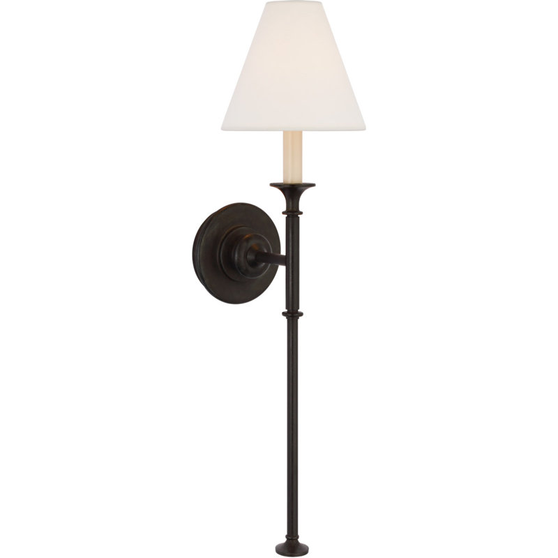 Thomas O'Brien Piaf Large Tail Sconce, Aged Iron
