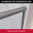 55" - 59'' W x 72'' H Double Sliding Door Semi-Frameless Shower Door With Two Towel Bars-101020291-110981885