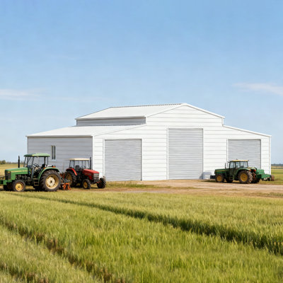 42FT x 30FT Heavy-Duty Metal Garage Storage Shed