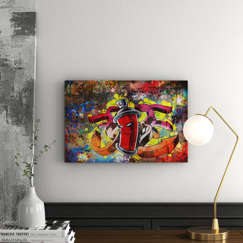 Graffiti Master - Wrapped Canvas Print, 80cm H x 120cm W