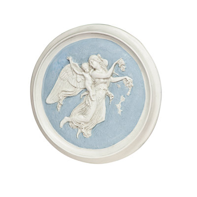 Amalya Angel Roundel Wall Plaque