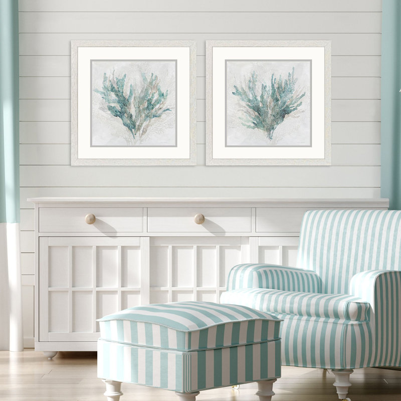 Coral Splash Framed Art