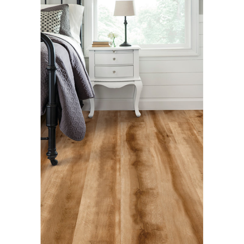 6mm Thick 9.13'' W x 60'' L Vinyl Plank, Creme Brule