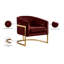 Fauteuil demi-tonneau en velours 30 po Carter-759288828