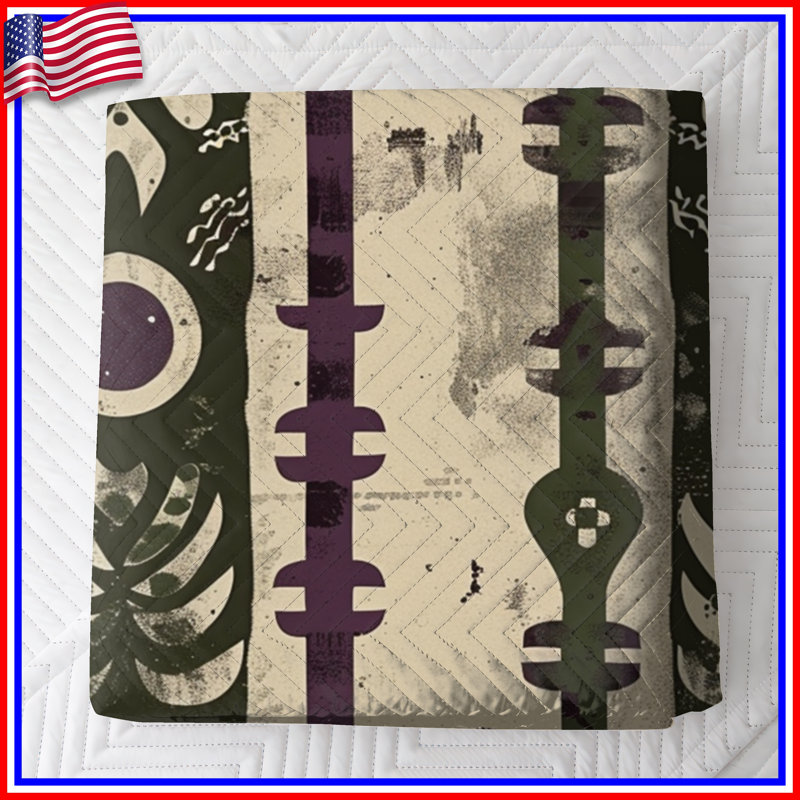 Motif de couvre-lit Tribal, Grand lit